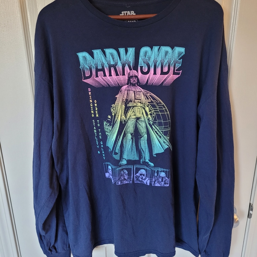 Star Wars Dark Side Darth Vader Graphic Long Sleeve